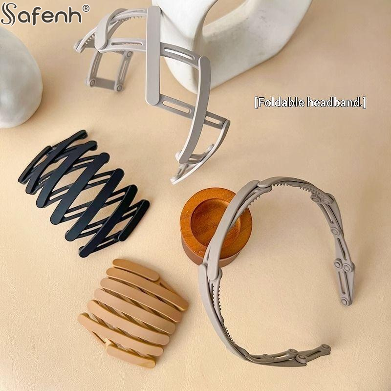 Travel Accessories For Girls - Convenient Foldable Solid Plastic Hairband For