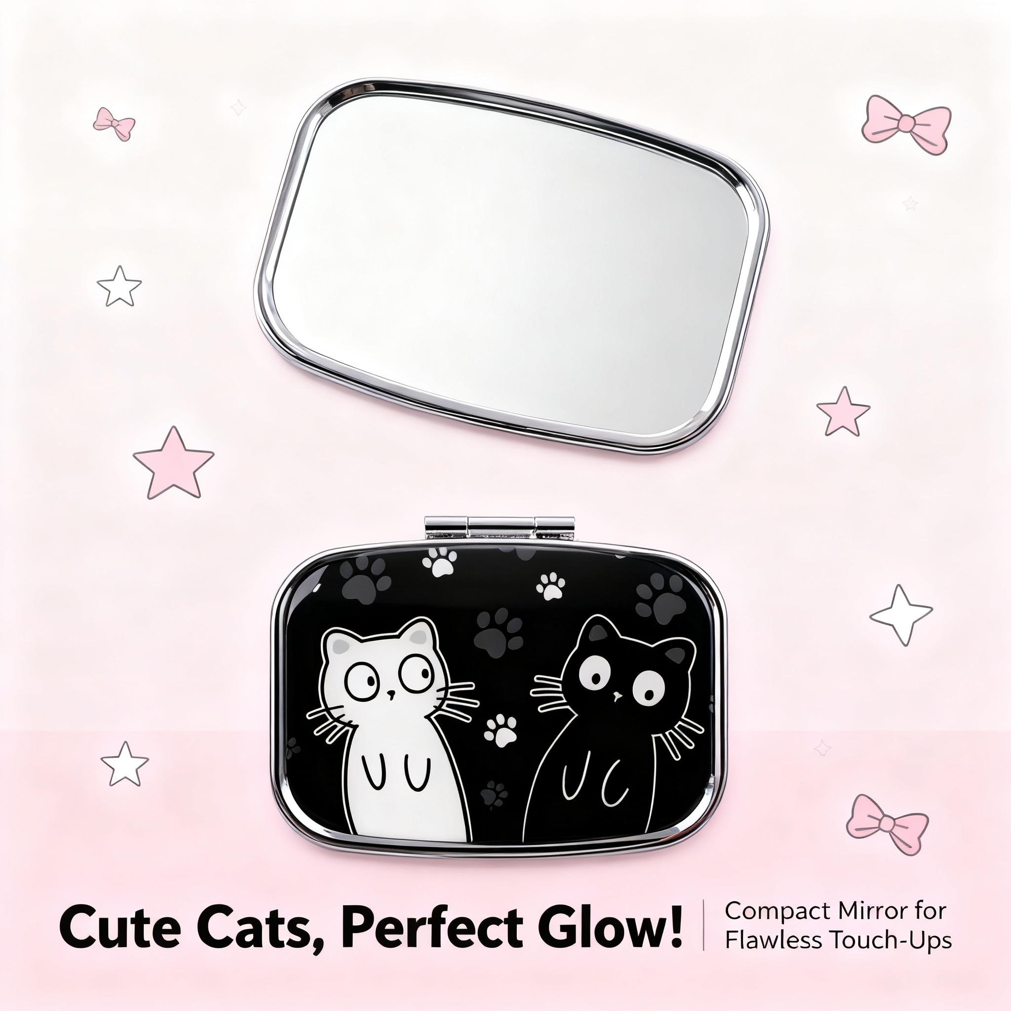Travel Accessories Organizer Case - Cartoon Black And White Cat Travel