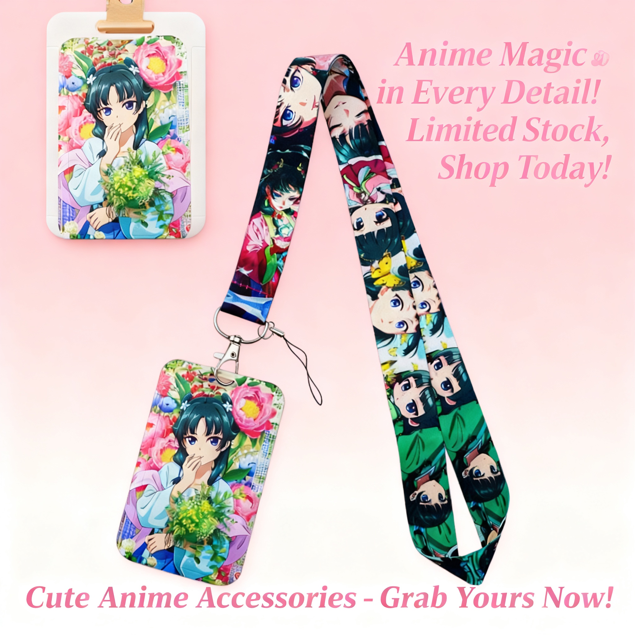 Travel Accessories List - Cute Anime Girl Lanyard Neck Strap