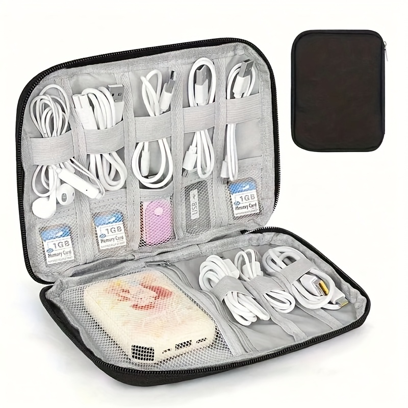 Travel Accessories Organizer Case - Travel Cable Organizer Case: 1pc, Multi-Pocket,