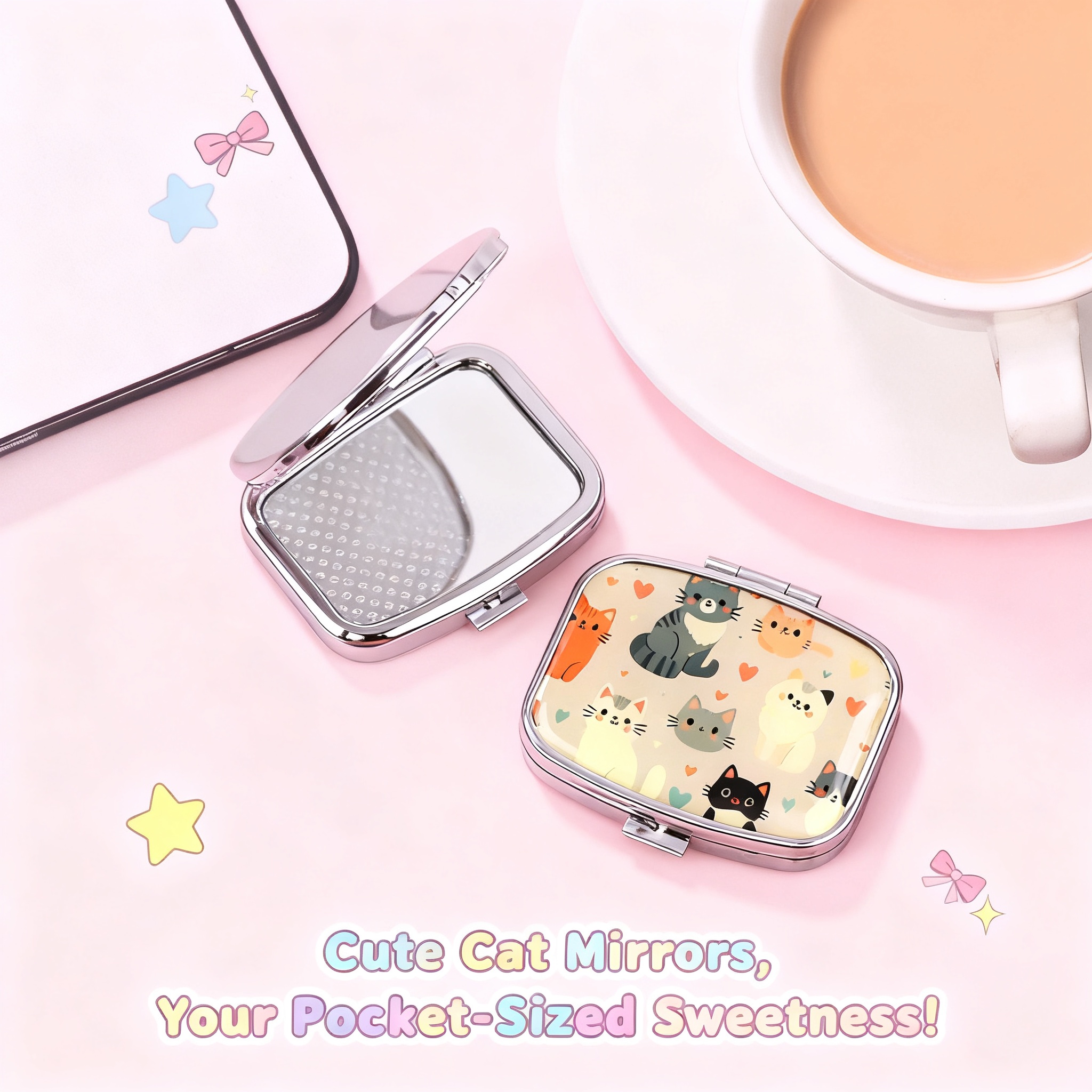 Travel Accessories Organizer Case - Cartoon Colorful Cats Travel Pill Organizer
